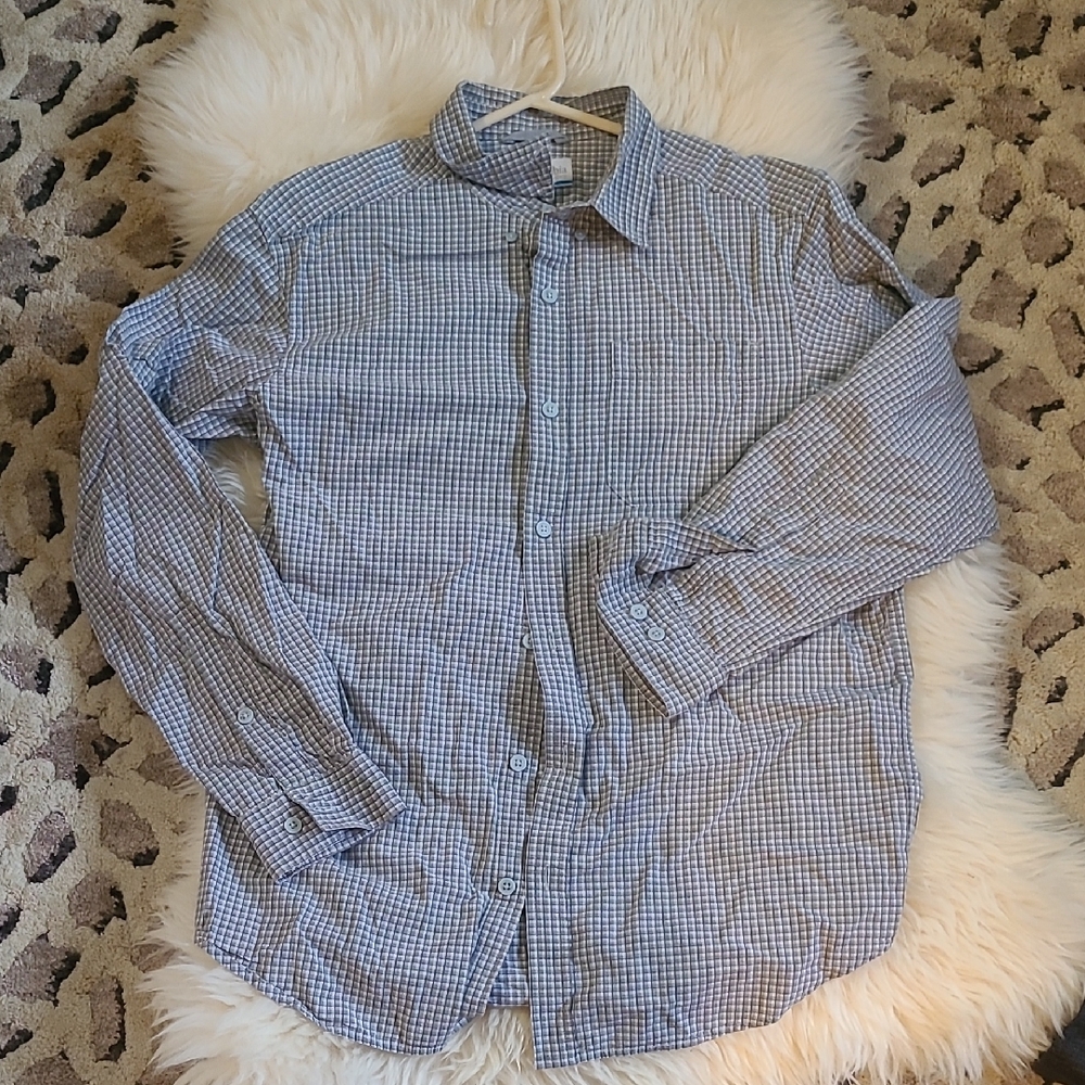 Men's Blue Checkered Shirt